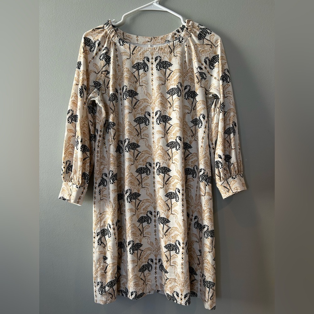 Lilly Pulitzer Tan and Black Patterned dress